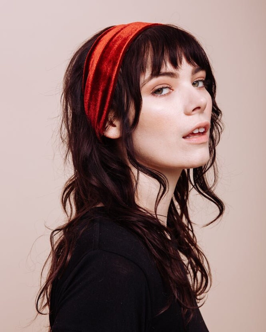 Velvet Headband - Brick House - Etsy