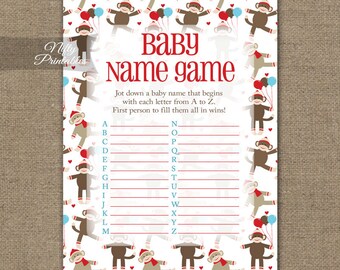 Sock Monkey Game Etsy