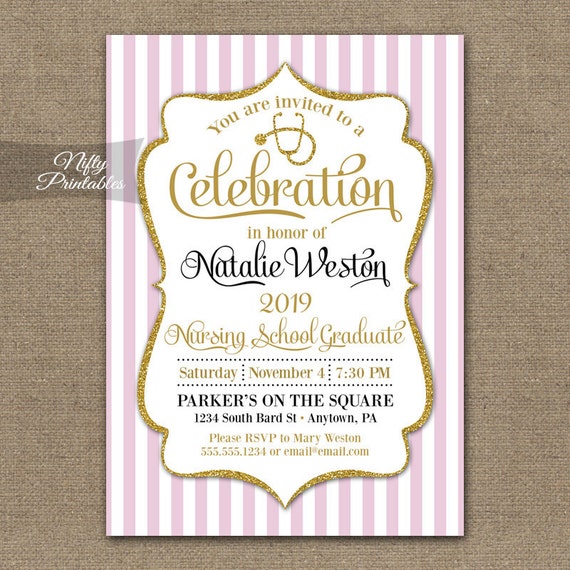 Nursing School Invitations 3
