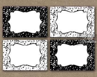music labels black white blank food label party printables etsy