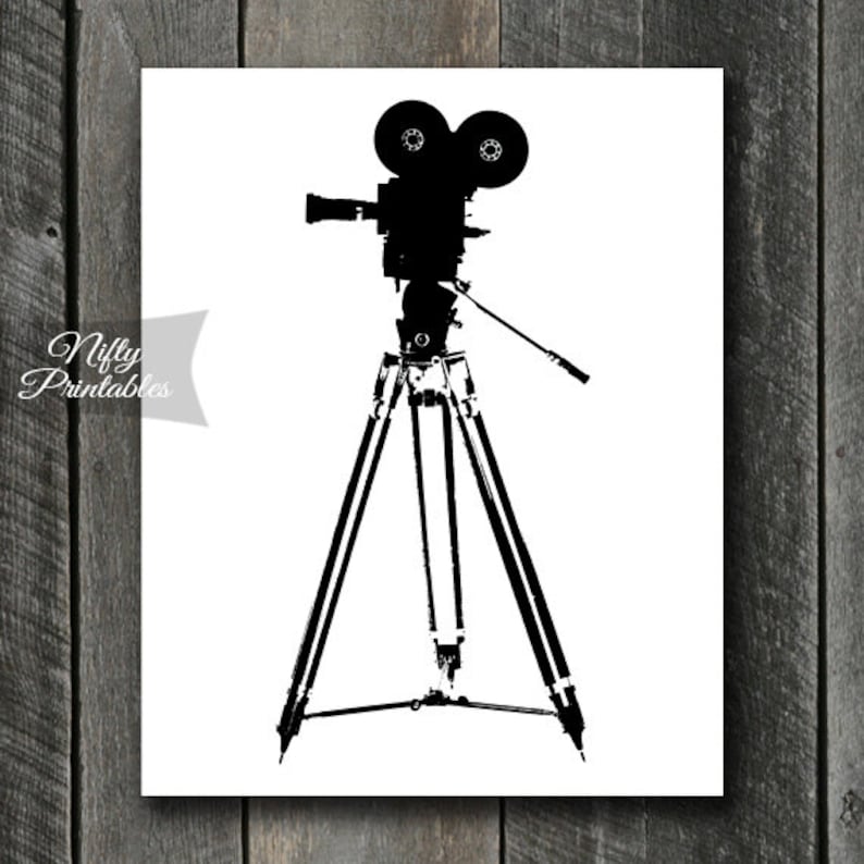 Film Camera Print INSTANT DOWNLOAD Movie Art Film Poster Etsy