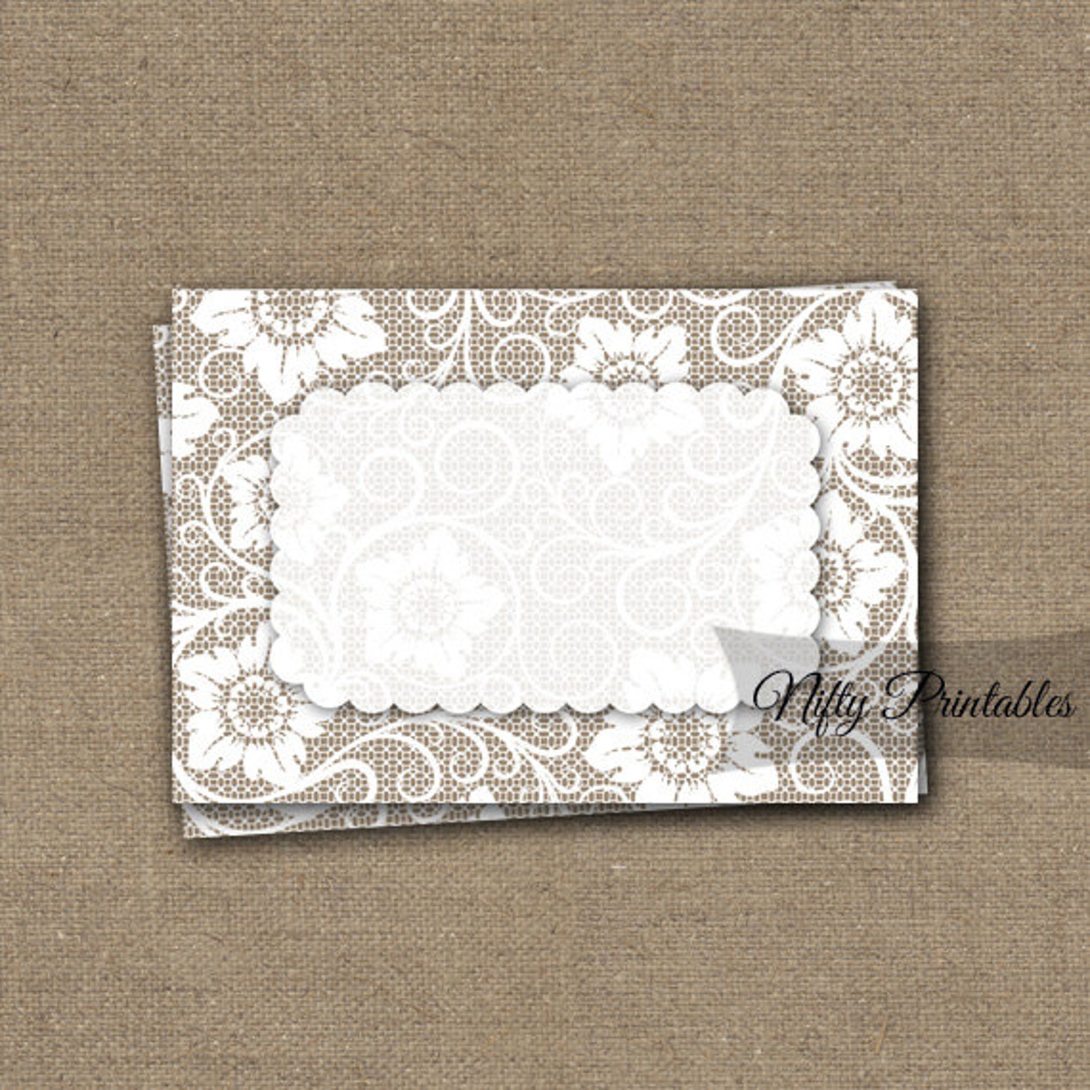 Lace Labels White Lace Gift Tags Printable Rustic Labels - Etsy