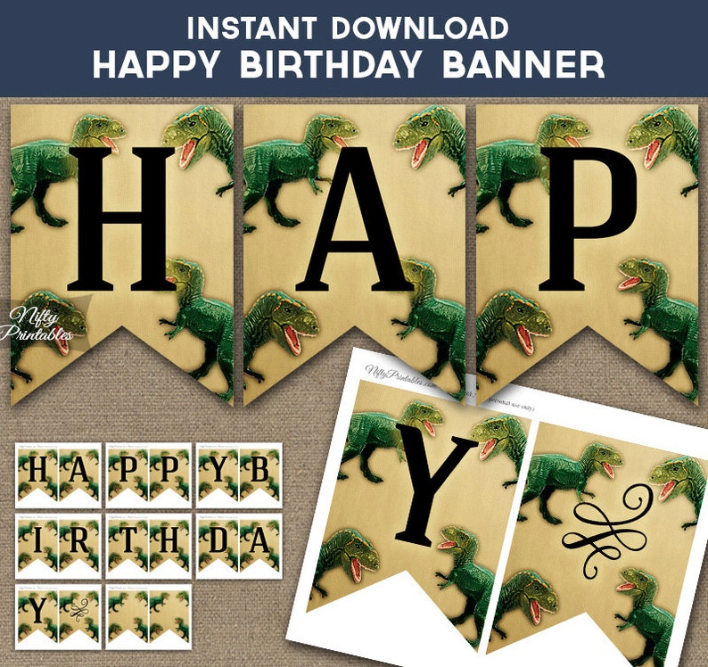 dinosaur-birthday-banner-printable-happy-birthday-dinosaur-etsy