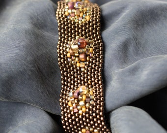 Jewelry Pattern, Make Waves Jewelry Design, Jewelry Instructions, Peyote, Freeform Beadweaving, Gems, pdf, Instant Download