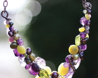 Jewelry Pattern, Cornucopia of Gems, Jewelry Design, Jewelry Instructions, Wire Working, Gems, pdf, Instant Download