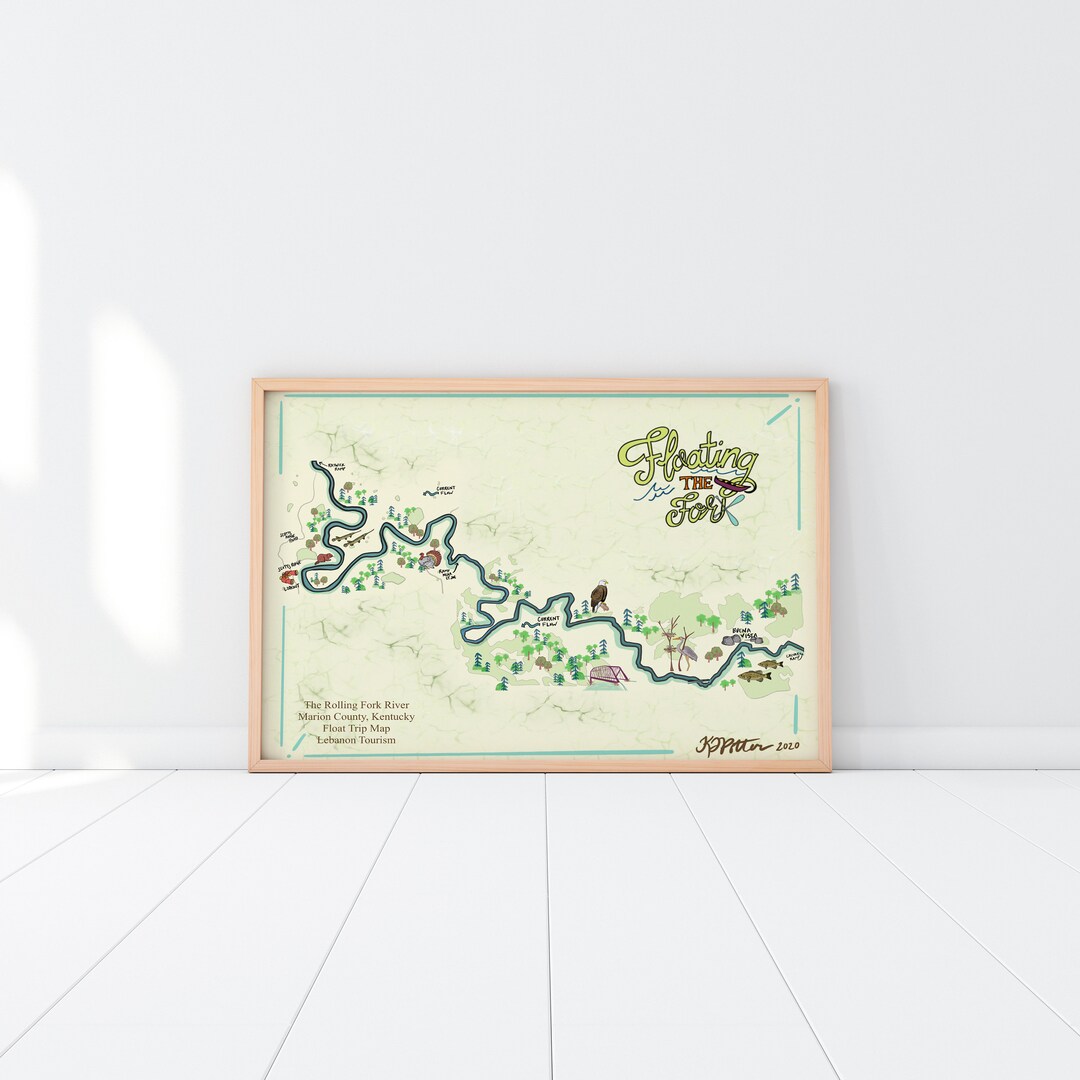 The Rolling Fork River Giclee Art Print Etsy