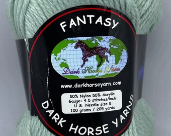 Baby Aqua Green Yarn: Nylon Acrylic Blend, 205 Yards # 100
