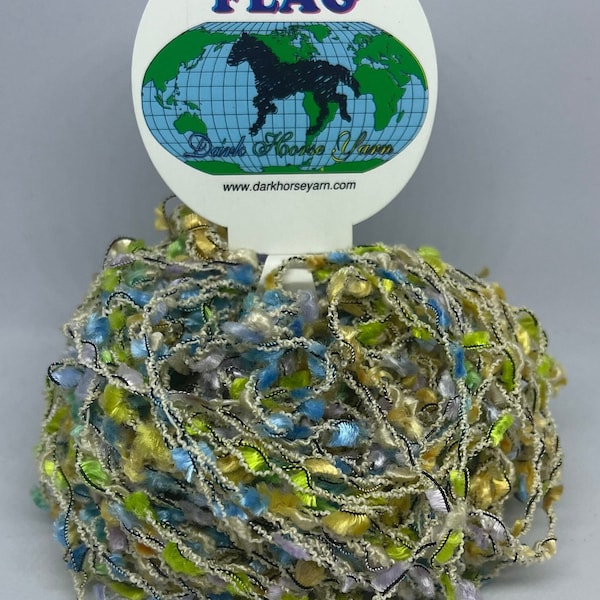 Dark Horse Yarns Flag #406 April Showers (Green, Baby Blue, Lilac, Peach)