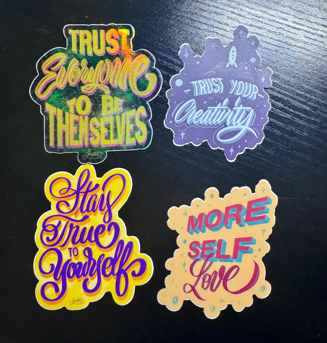 Limited Edition Sticker Pack – 4 Unique Artist Designs | Matte Vinyl ...