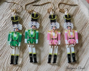 Nutcracker Earrings, Kawaii Earrings, Christmas Earrings