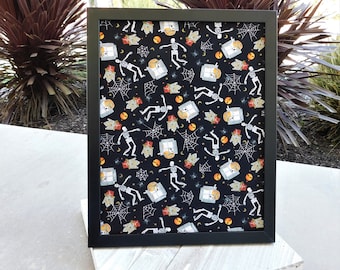 Display Board, Pin Boards, HALLOWEEN Display Board, Cork Board, Skeleton Pin Board, Gothic Board, Bats, Spider, Display Pin Board, Coffins