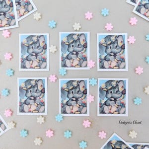Elephant Stickers, Hippie Elephant Sticker, Cottagecore Stickers, Kawaii Sticker, Animal Stickers, Elephant Sticker, Water Bottle Decal