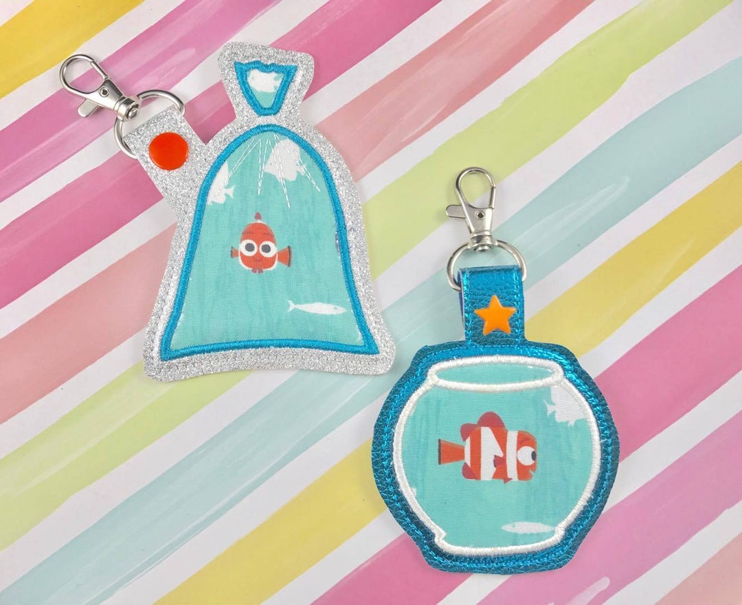 Fish Applique Set Snap Tab Embroidery Digital File Instant Download Key ...