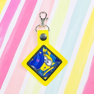 Diamond Shape Applique Snap Tab Embroidery Digital File Instant Download key fob, machine embroidery design, in the hoop