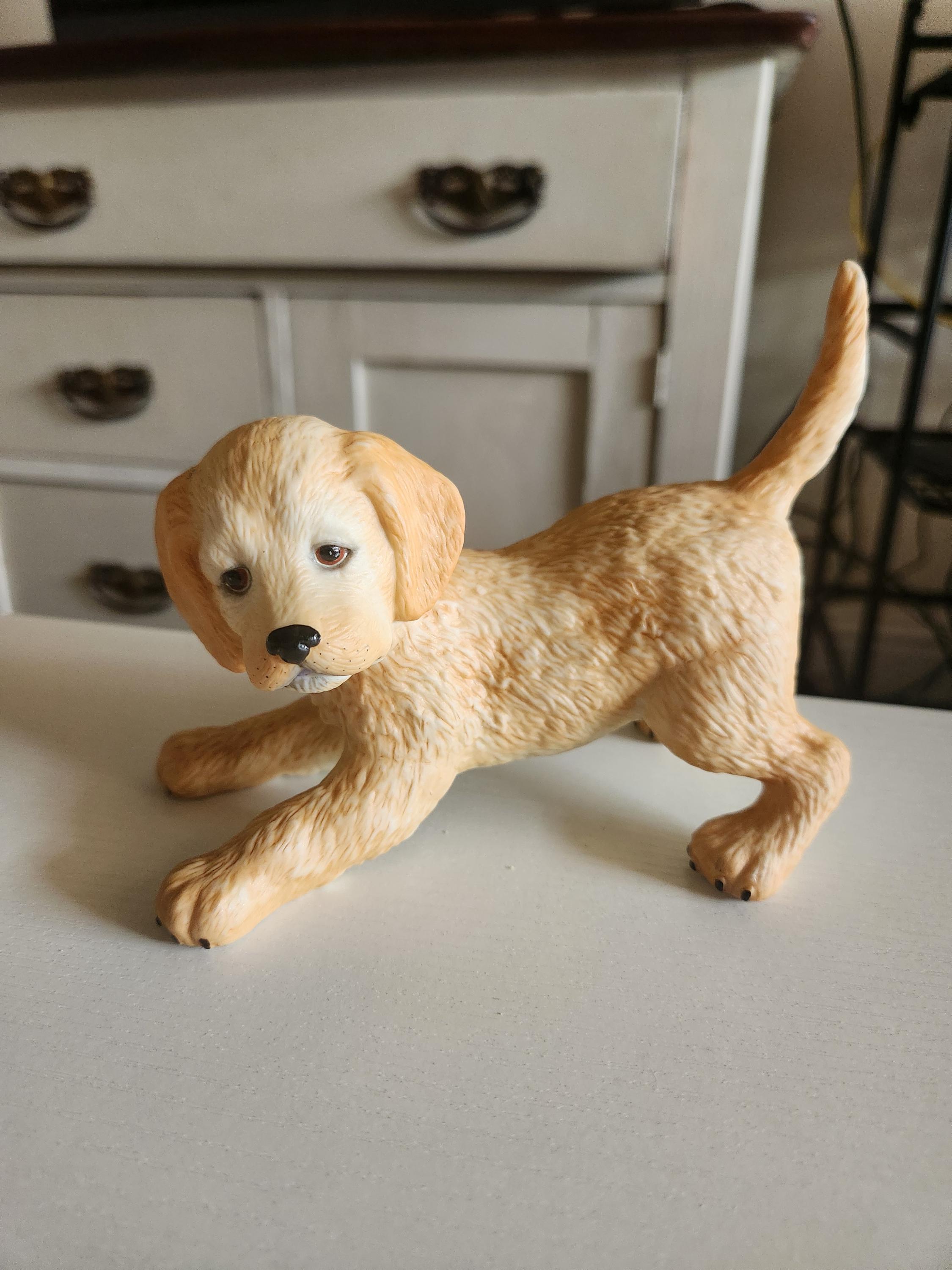 レノックス　パトリオティック・パピー　フィギュリン犬の置物 アメリカ国旗付き2個 レノックス パトリオティック・パピー フィギュリン犬の置物