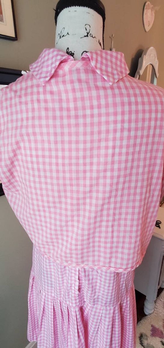 Adorable pink gingham dress with jacket...vintage… - image 3