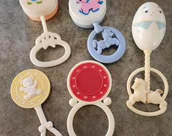 Vintage baby rattles...priced separately...in  good condition