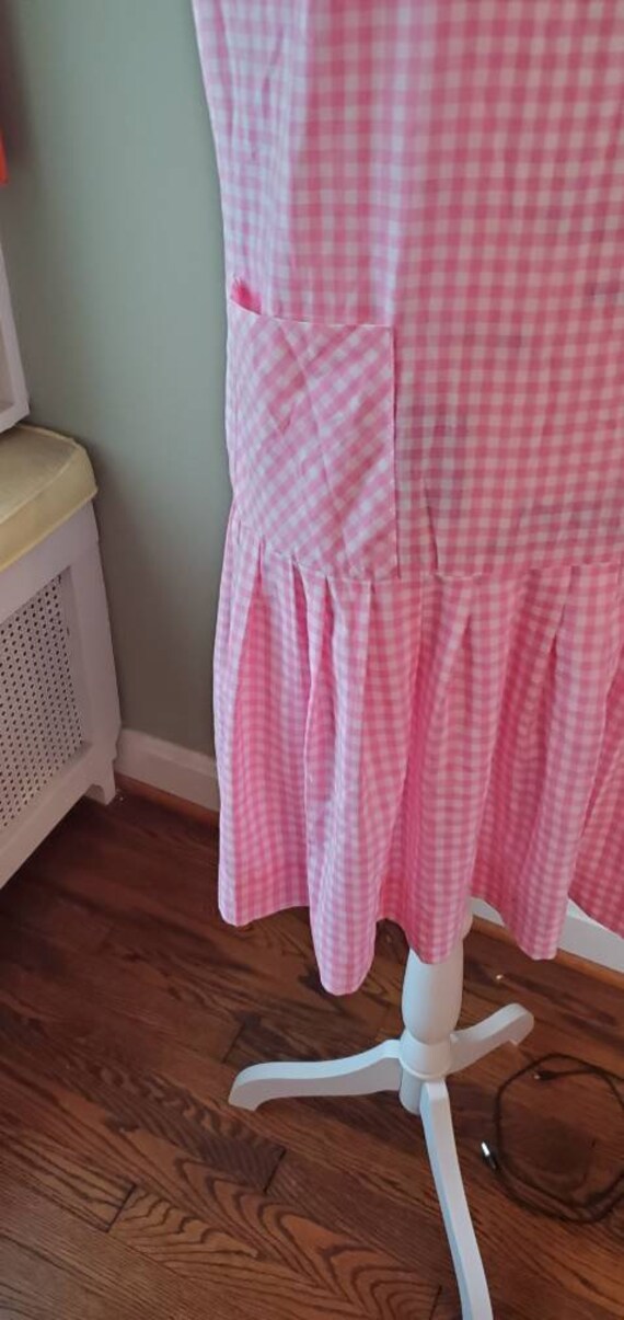 Adorable pink gingham dress with jacket...vintage… - image 4