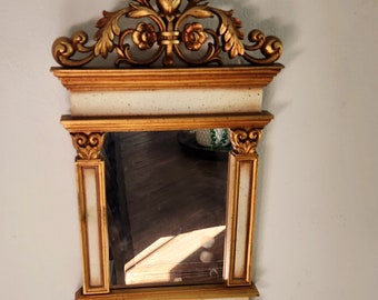Syroco mirror...beautifully ornate...gold....1967
