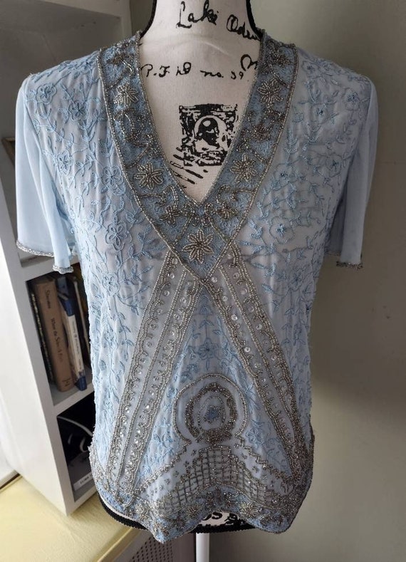 Sparkly vintage top....embroidered and sequined...