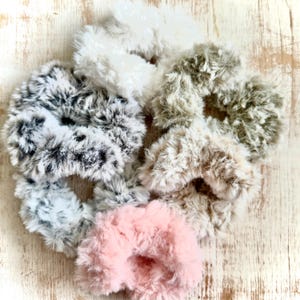 Lux Faux Fur Scrunchies