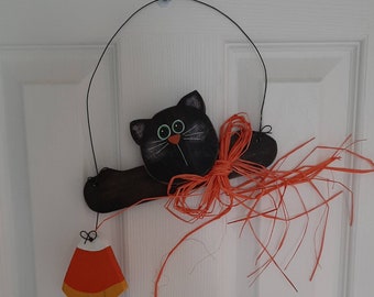 Cute Black Cat wire hanger