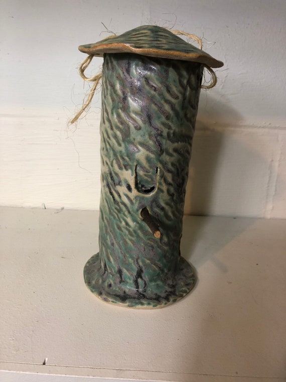 Bird Feeder Ceramic Bird Feeder Handmade Pottery Bird Etsy