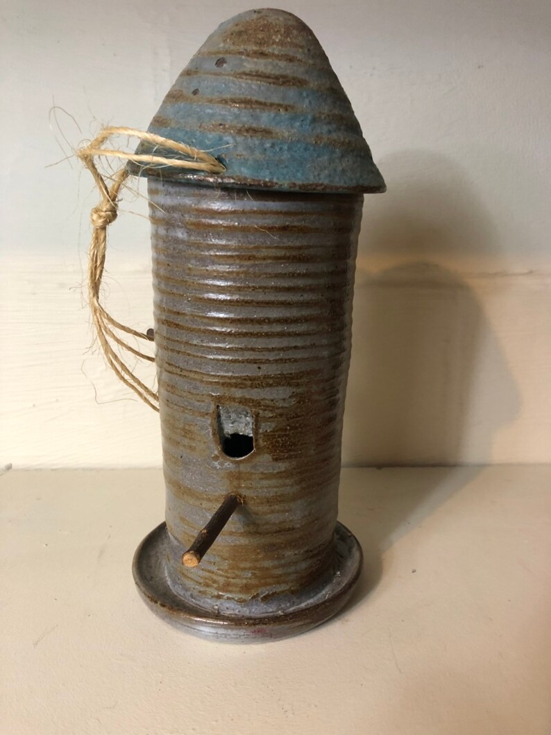 Bird feeder ceramic bird feeder handmade pottery bird Etsy