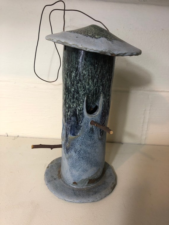 Bird Feeder Ceramic Bird Feeder Handmade Pottery Bird Etsy