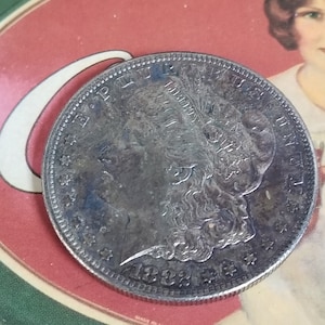 Old 1882 S Morgan Silver Dollar USA Coin San Francisco Mint Mark Gem BU MS64