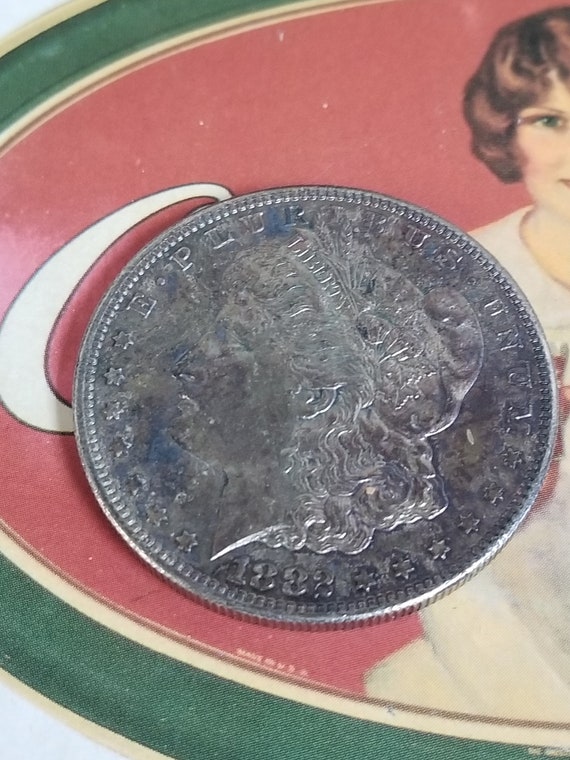 Old 1882 S Morgan Silver Dollar USA Coin San Francisco Mint