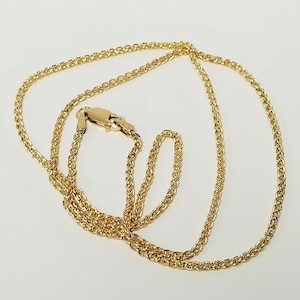 Chaîne En Plaqué Or Maille Large - Longueur 50 Cm - Style Vintage Unisexe - Neuf Sans Emballage