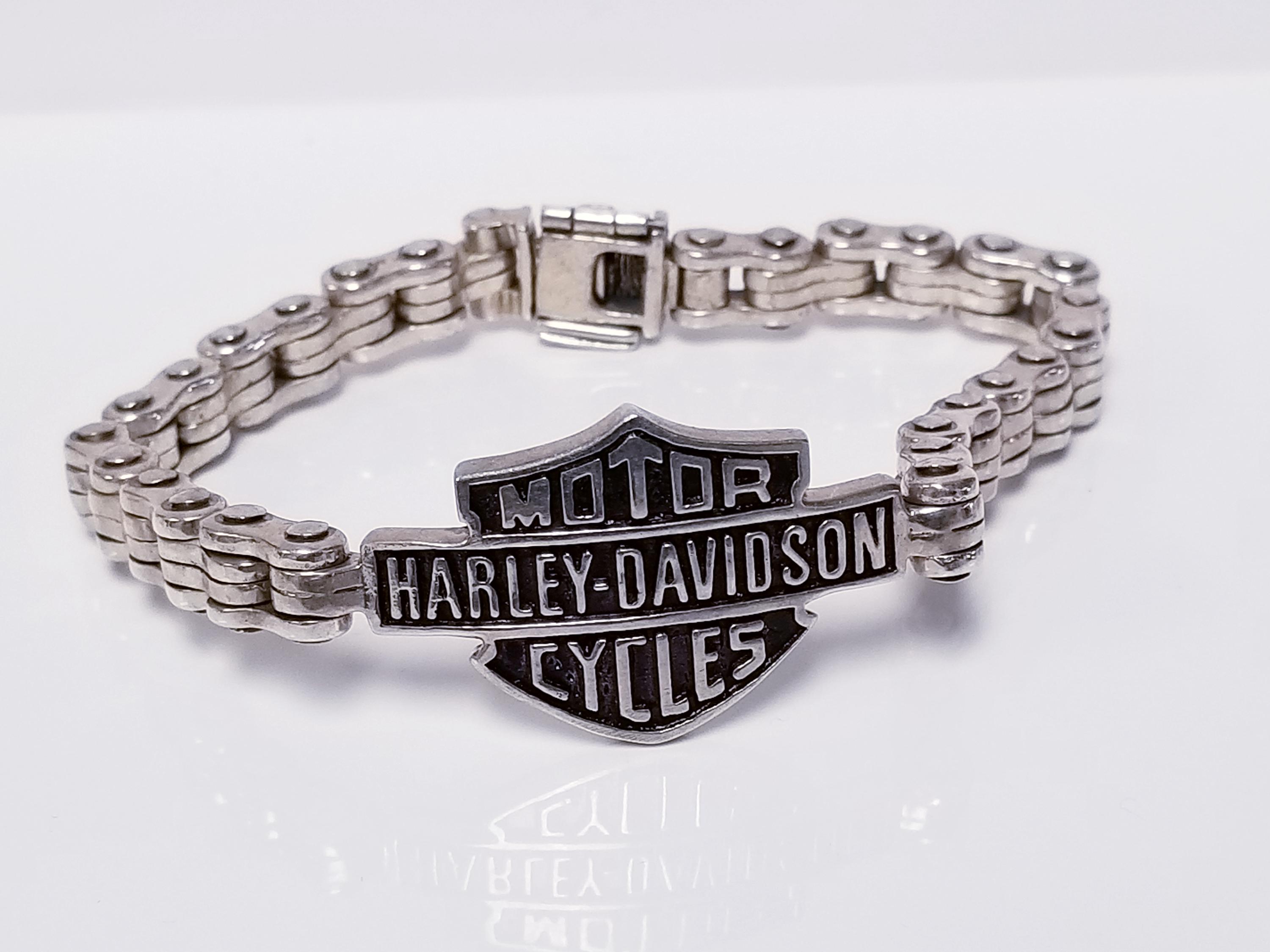Harley davidson bracelet silver - Etsy 日本