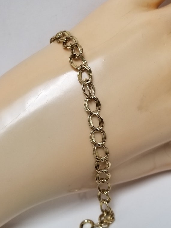 4.09 Grams 6.75 Estate 12k Yellow Gold Filled 1/20 Link Charm 5.5