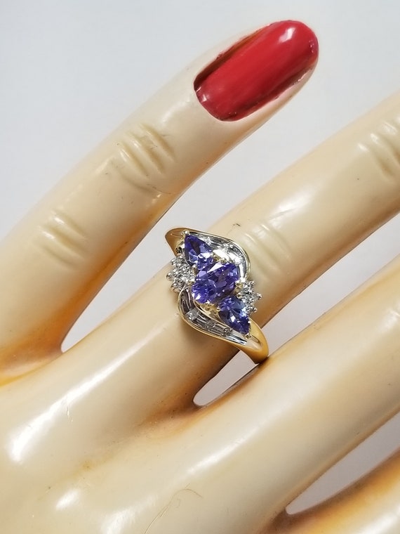 3.23 Grams Ring Size 7 Estate 14k Yellow Gold Ova… - image 4