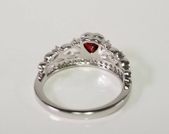 White Gold Ring Kay Jewelers Ruby Ring Ruby Crown Ring Ruby Ring