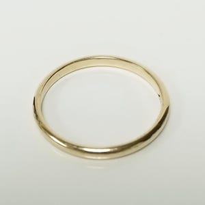 1.28 Grams Sale Size 6 Estate 14k Yellow Gold 1.5mm Wedding Band Dome Ring Stack 2mm GS3001-06