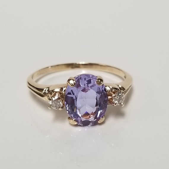 Sale Size 9 Estate 10k Yellow Gold Created 2.5ct O