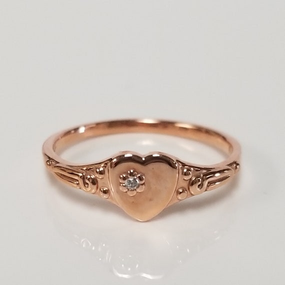 Daughter jewelry Plump pinkie ring ゴールド5