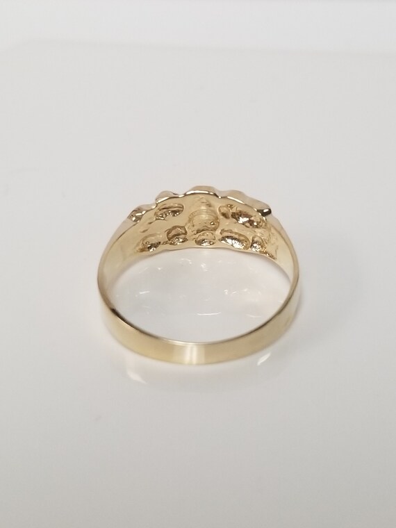 Size 4 5 or 6 Estate 14k Yellow Gold Nugget Ring Father Mom Daughter Son Band 5 6 7 G237 View 6