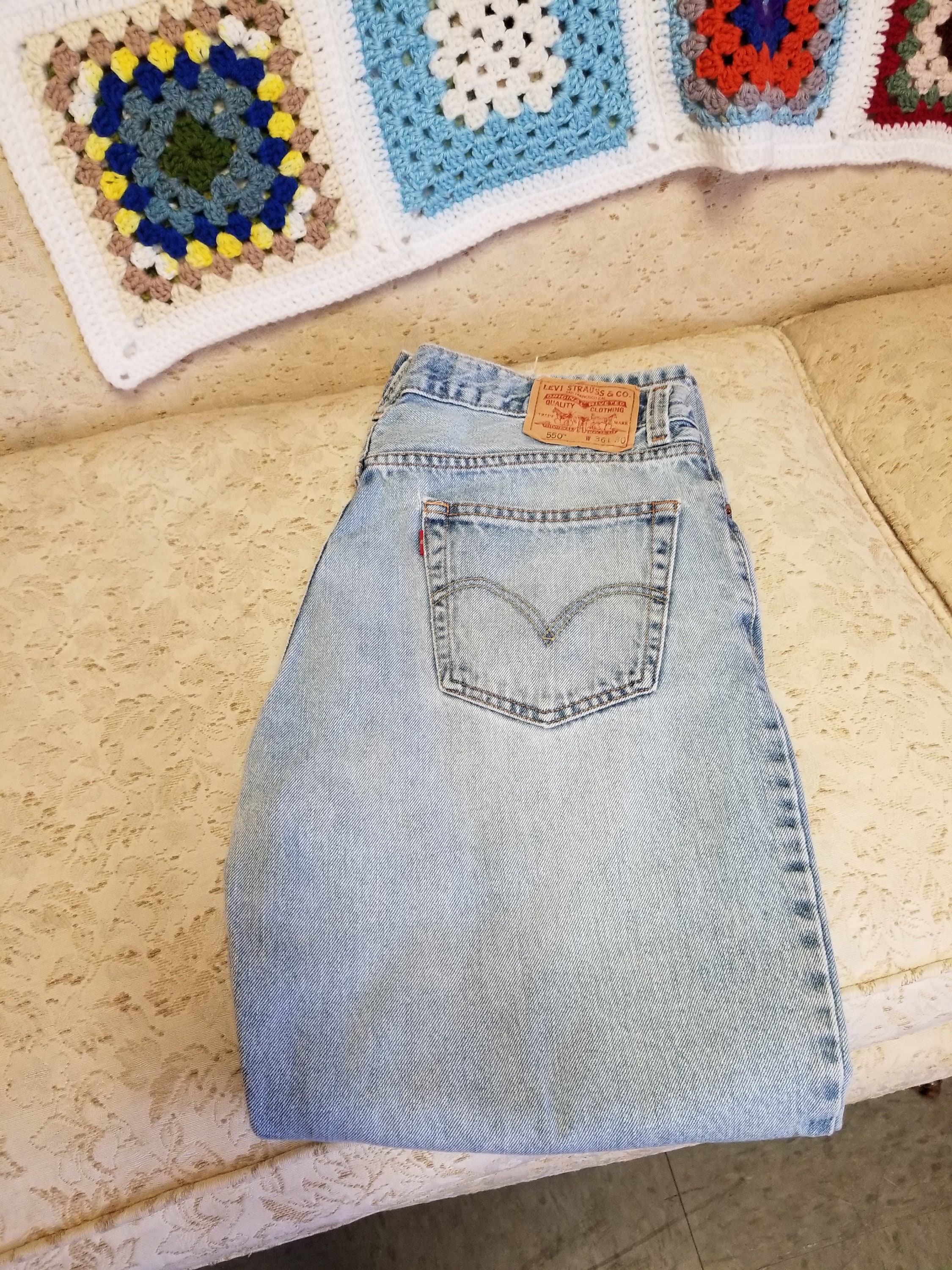 LEVIS 550 リーバイス キッズデニム ヴィンテージ 2T Vintage Levi's 550 Jeans Boys 32x28 Blue Relaxed Fit Husky