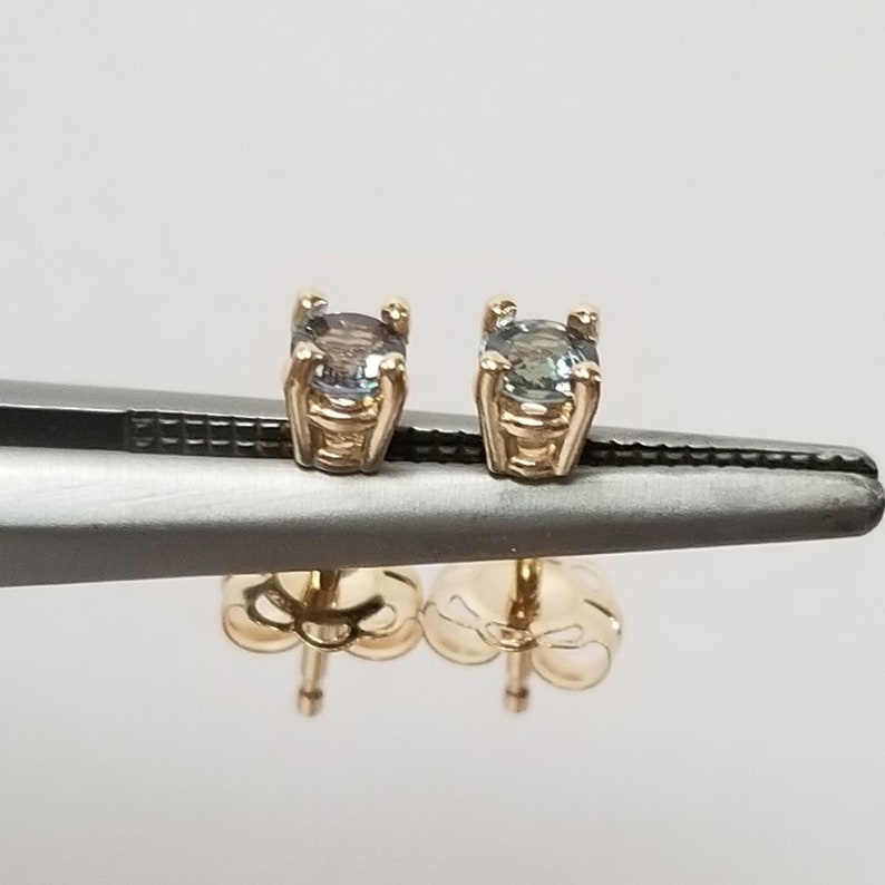 3mm 14k gold stud earrings
