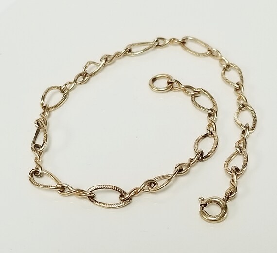 7.5 Estate Vintage 12k GF Gold Filled 1/20 Bracelet Etsy