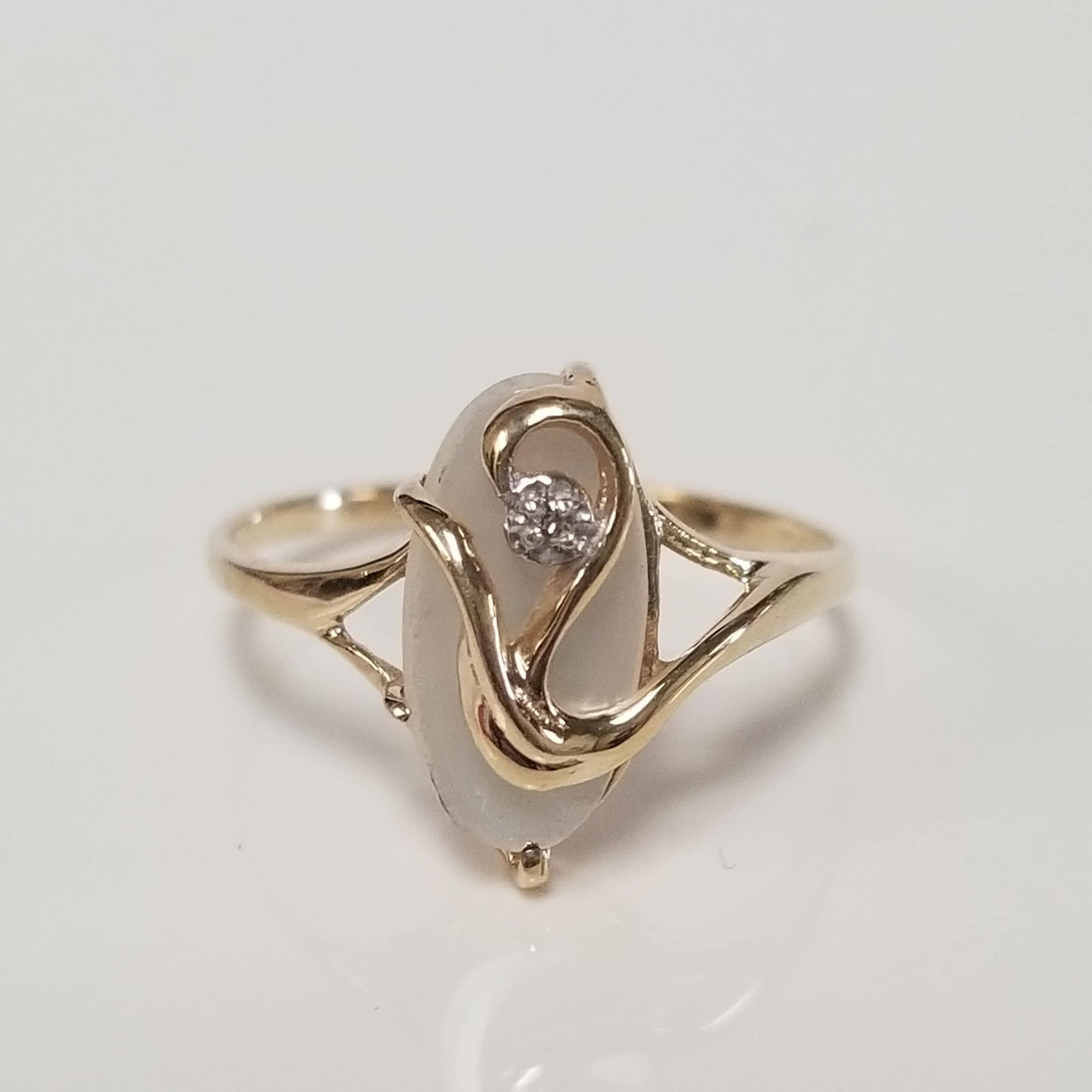 MEN/'S 10K YELLOW GOLD OVER STERLING SILVER .50CT GENUINE DIAMOND PINKY RING BAND