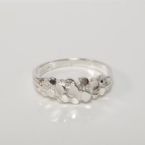 Maat 6, 7 of 8 Estate sterlingzilver 925 nuggetring Pinky Midi GQ17