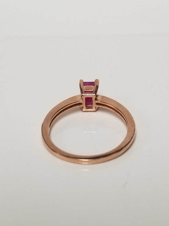 【Ruby】10点 9K Yellow Gold African Ruby Solitaire Ring 10.00 Ct