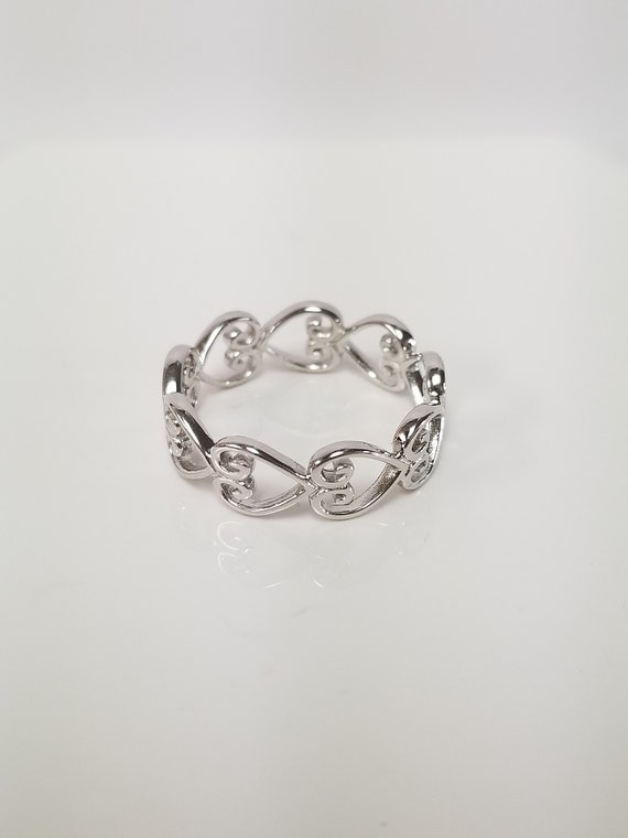 Size 5 7 8 9 Sterling Silver 925 Crown Heart to He