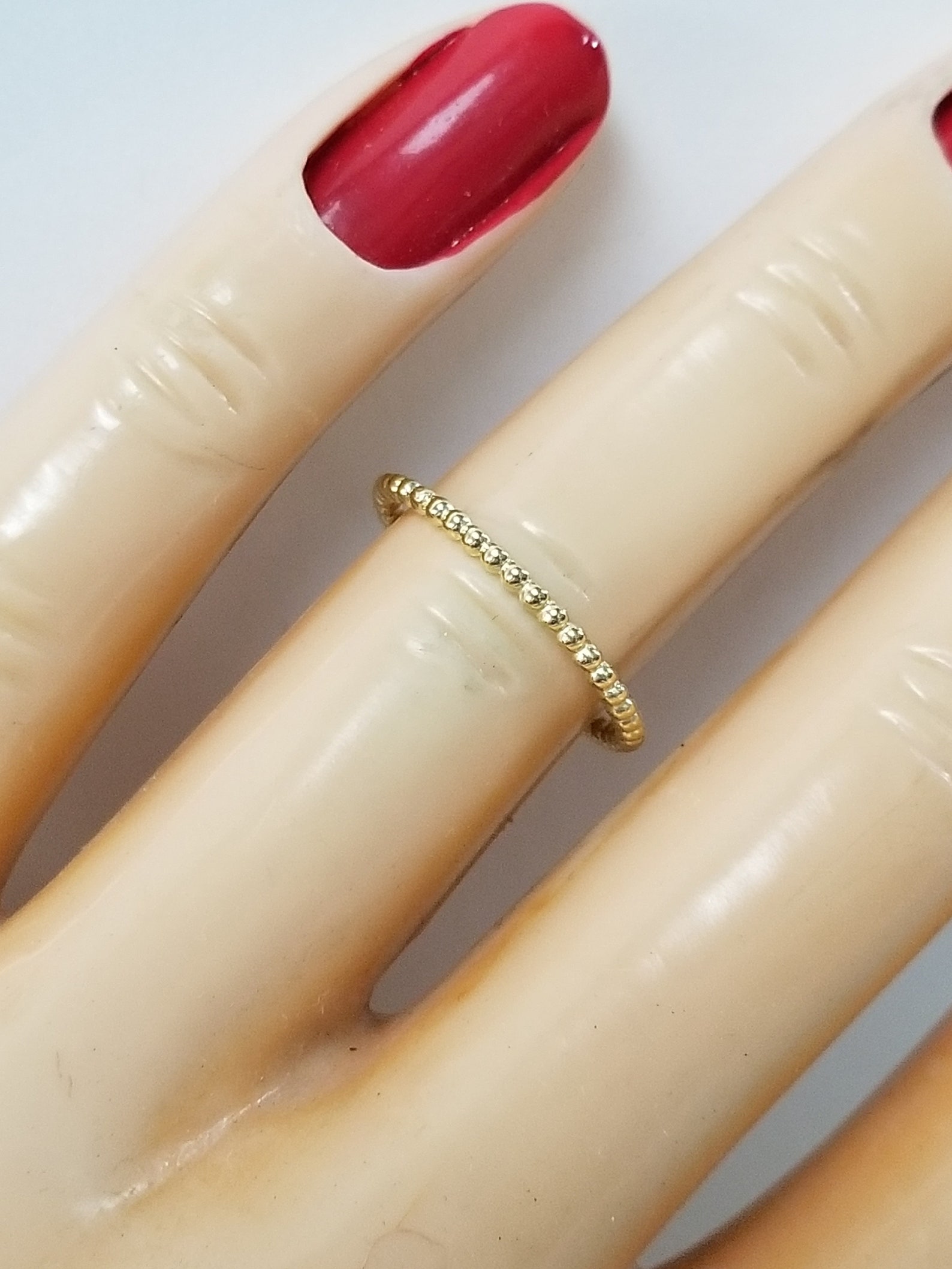 Anello Vintage In Oro Giallo 14k Con Zaffiro E Pietre Bianche, Anni '7 - Foto 11