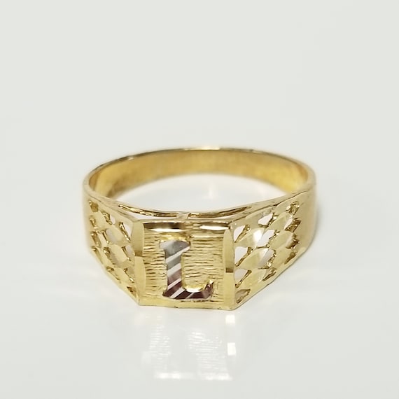 l'oro ring l'oro／m ring Diamond 'M' Initial Ring – Murphy Jewelers