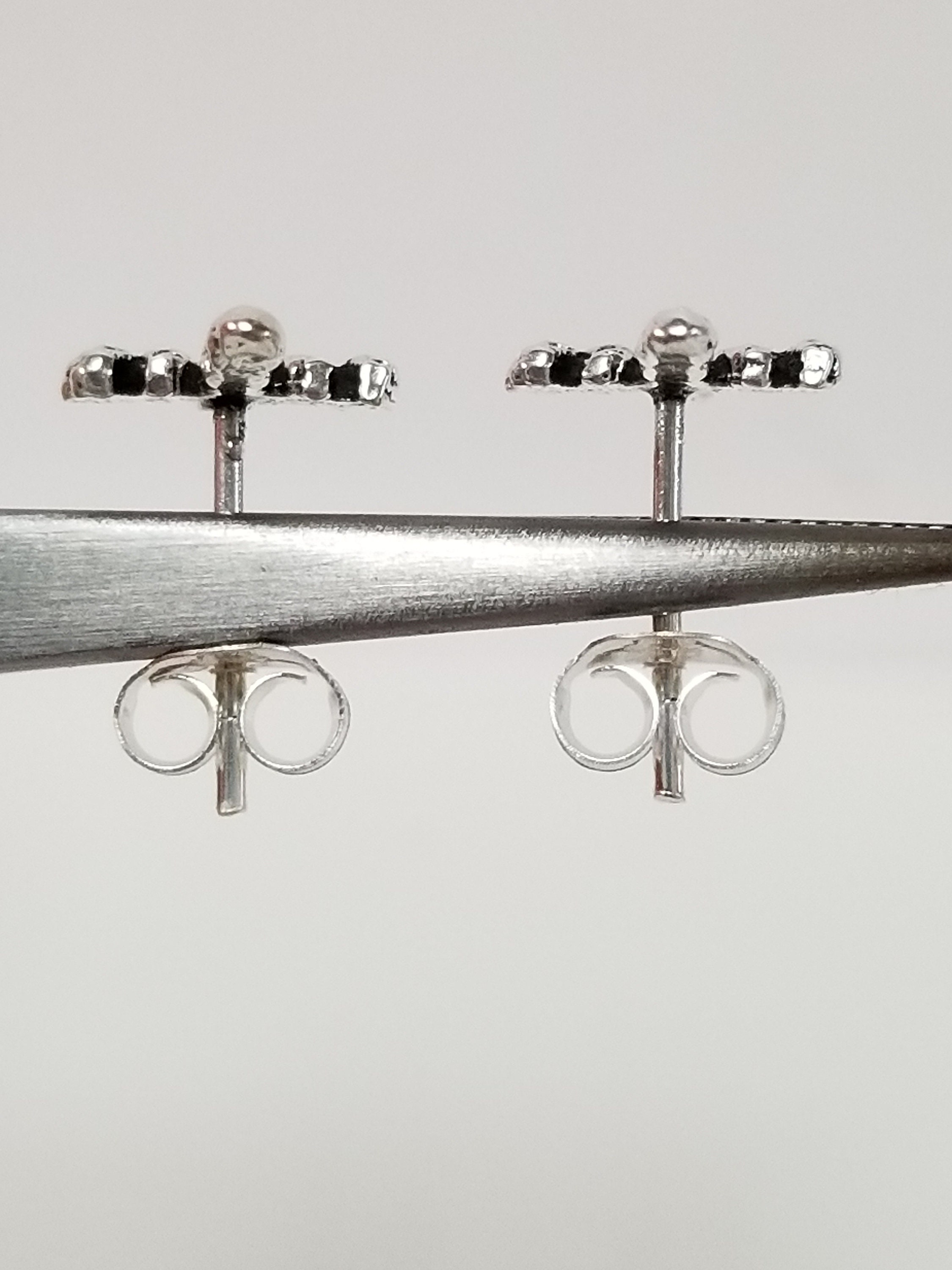 2ペアセット 3/4インチ エステート 925 スターリングシルバー スカル